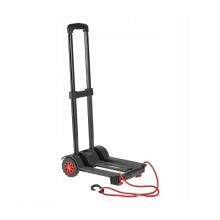 Easy-to-fold transport trolley with a load capacity of up to 50 kg Mick 34x24.5x93.5cm black
