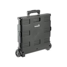 Foldable shopping cart with load capacity up to 35kg Olli 65L 42x40.5x38cm black