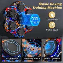 Music Boxing Machine Art.257852 Sienas stiprināma boksa paliktnis/vairogs ar cimdiem