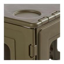 Folding outdoor table M with load capacity up to 80kg Timo 46.5x44.5x55cm olive color