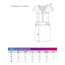 EWA 970453 LINDA Рубашка для беременных Темно-синие ромашки XL