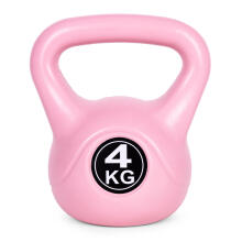 Kettlebell 4 kg for exercise, dumbbell, weight ball, fitness load, pink, ModernHome