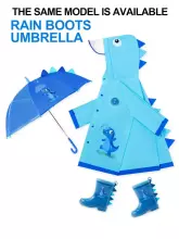 Kids Soft Raincoat Dino Art.258547 Blue Bērnu lietus mētelis