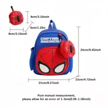 Children School Backpack Spiderman Art.258550 Bērnu mugursoma