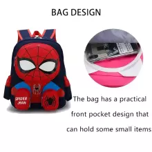 Children School Backpack Spiderman Art.258560 Blue Детский рюкзак