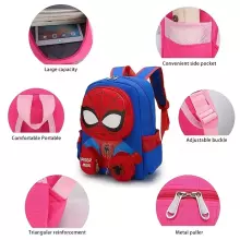 Children School Backpack Spiderman Art.258561 Dark Blue Backpack