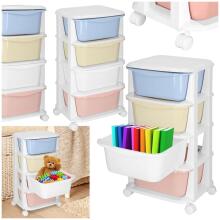 Springos HA0214 Mobile Cabinet with 4 Drawers on Wheels