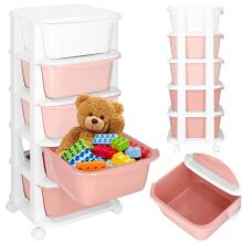 Mobile Storage Cabinet on Wheels with 5 Drawers Springos HA0211