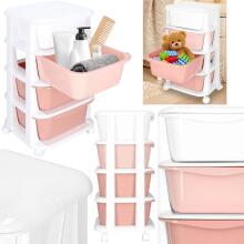 Mobile Drawer Cabinet on Wheels with 4 Drawers Springos HA0212
