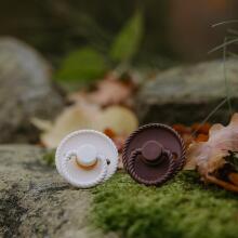 Frigg Daisy Round Latex Art.101613 Cream/Lupine Pacifier (nipple) made of 100% natural rubber 0-6 months (2 pcs.)