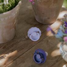 Frigg Daisy Round Latex Art.100463 Baby Desert/Cream Pacifier (nipple) made of 100% natural rubber 6-18 months (2 pcs.)