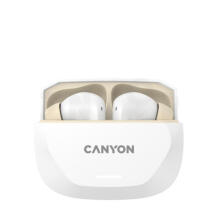 CANYON headset HEXAGON 7 TWS ANC+ENC Wireless Charge White Beige