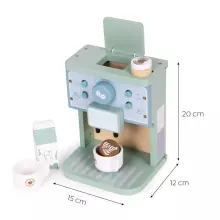 ECOTOYS Koka rotaļu kafijas automāta baristas komplekts bērniem