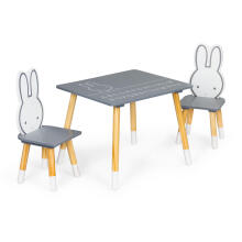 Kids table with two chairs children's furniture set ECOTOYS
