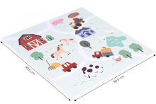 Eco Toys Puzzle Ferma Art.ECOEVA020 Bērnu daudzfunkcionālais grīdas paklājs puzle no 21 elementiem