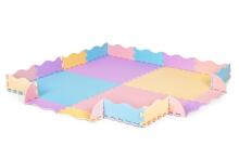 Eco Toys Foam Puzzle Art.6402 Bērnu daudzfunkcionālais grīdas paklājs puzle no 24 elementiem