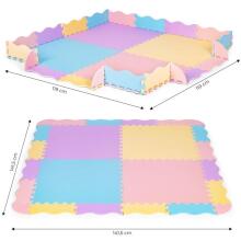 Eco Toys Foam Puzzle Art.6402 Bērnu daudzfunkcionālais grīdas paklājs puzle no 24 elementiem