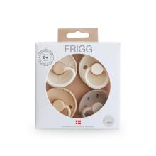 Frigg Pacifiers 4-pack Round Latex Art.101890 Crystal Sparkle Pacifier (nipple) made of 100% natural rubber 6-18 months (4 pcs.)