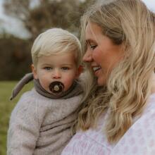 Frigg Little Viking Round Latex  Art.101541 Bjorn/Ragnar  Pacifier (nipple) made of 100% natural rubber 0-6 months (2 pcs.)
