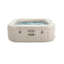 Inflatable square hot tub with hydro massage 6-people 196x71 cm premium accessories INTEX 28472