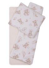 DUET 766 Complete set for stroller boucle+cotton print 75x100