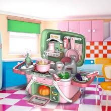 WOOPIE Little Chef Set 2in1 Portable Kitchen in a Basket 30 pcs