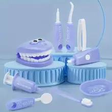 Doctor Set Smile Dentist Teeth Art.260089 Pink Drosmīgā zobārsta komplekts Zobi -  Supervaroņa smaids