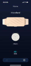 Homedics SS-WB100CE-WW, WakeBand, Your Silent Alarm, Cream