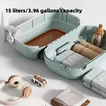 Travel Boarding Luggage Suitcase Art.260369 Blue  Čemodāniņš-sēdeklis ar riteņiem 3in1