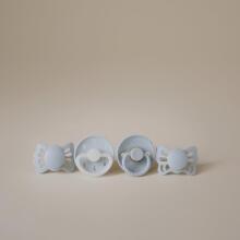 Frigg Pacifiers 4-pack Round Latex/Silicone Art.101928 Sage Пустышка(соска) из 100% натурального каучука/силикон 0-6 мес.(4 шт.)