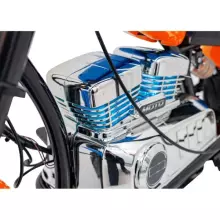 Motorcycle Chopper Warrior Art.260377 Orange Jaudīgā 12v bērnu elektromašīna/elektromotocikls