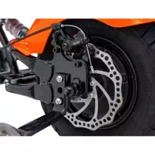 Motorcycle Chopper Warrior Art.260377 Orange Jaudīgā 12v bērnu elektromašīna/elektromotocikls