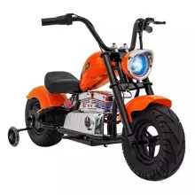 Motorcycle Chopper Warrior Art.260377 Orange Jaudīgā 12v bērnu elektromašīna/elektromotocikls