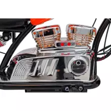 Motorcycle Chopper Warrior Art.260377 Orange Jaudīgā 12v bērnu elektromašīna/elektromotocikls