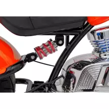 Motorcycle Chopper Warrior Art.260377 Orange Jaudīgā 12v bērnu elektromašīna/elektromotocikls