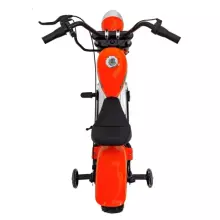 Motorcycle Chopper Warrior Art.260377 Orange Jaudīgā 12v bērnu elektromašīna/elektromotocikls