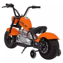 Motorcycle Chopper Warrior Art.260377 Orange Jaudīgā 12v bērnu elektromašīna/elektromotocikls