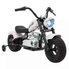 Motorcycle Chopper Warrior Art.260383 White Powerful 12v kids ride on/moto