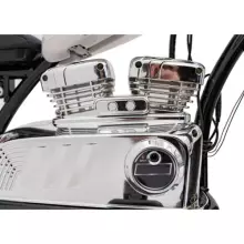 Motorcycle Chopper Warrior Art.260383 White Powerful 12v kids ride on/moto