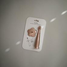 Mushie Flower Toothbrush  Art.2530019 Blush pirmā zobu birste