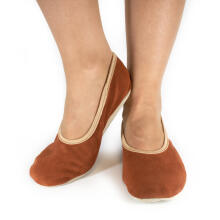 Bebe Basic Hip-Hop Gymnastics Shoes Art.SB120 Brown Vingrošanas, sporta dejošanas čības ar ādas zoli