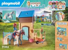 PLAYMOBIL WORLD OF HORSES Zirgu stallis ar Amēliju un Čukstiņu 71353