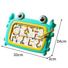 WOOPIE Magnetic Montessori Board Crab Maze Turquoise