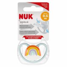 445357 SILICONE PACIFIER SPACE RAINBOW 0-6 1PC 563065, 10730331