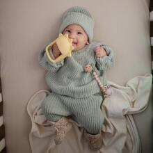 Mushie No Drop Silicone Sensory Teether  Art.101474 Силиконовая погремушка (100% натуральная)