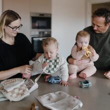Mushie No Drop Silicone Sensory Teether  Art.101472 Силиконовая погремушка (100% натуральная)