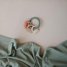 Mushie  Silicone  Teether Ring Art.101322 Силиконовая погремушка (100% натуральная)