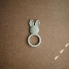 Mushie  Silicone Teether Bunny Art.2560471 Силиконовая погремушка (100% натуральная)
