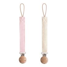 Mushie Linen Pacifier Clip Art.101927  Pacifier holder