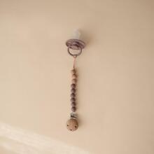 Mushie Silicone Pacifier Clip Eva Art.2090019 Blush Держатель для пустышки
